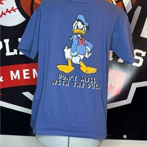 Blue Graphic T-Shirt with Donald Duck Print